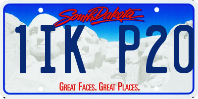 SD license plate 1IKP20