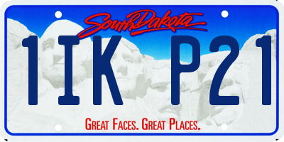 SD license plate 1IKP21