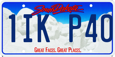 SD license plate 1IKP40