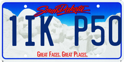 SD license plate 1IKP50