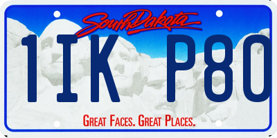 SD license plate 1IKP80