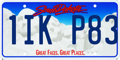 SD license plate 1IKP83