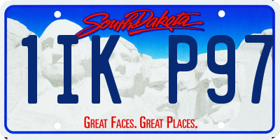 SD license plate 1IKP97