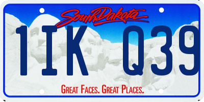SD license plate 1IKQ39