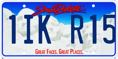 SD license plate 1IKR15