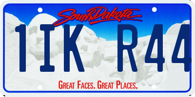 SD license plate 1IKR44