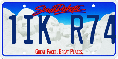 SD license plate 1IKR74