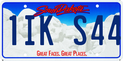 SD license plate 1IKS44