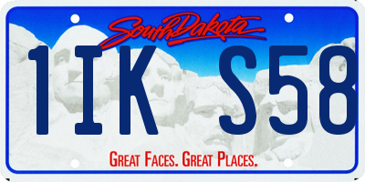 SD license plate 1IKS58