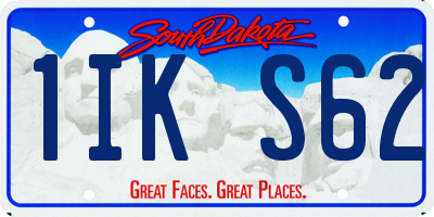 SD license plate 1IKS62