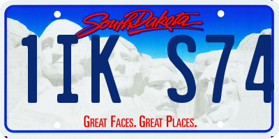 SD license plate 1IKS74