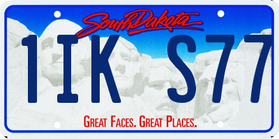 SD license plate 1IKS77
