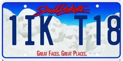 SD license plate 1IKT18