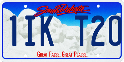 SD license plate 1IKT20
