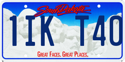SD license plate 1IKT40