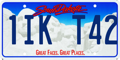 SD license plate 1IKT42