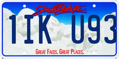 SD license plate 1IKU93