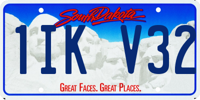 SD license plate 1IKV32