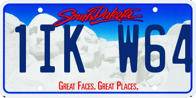 SD license plate 1IKW64