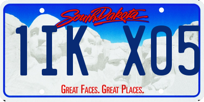 SD license plate 1IKX05