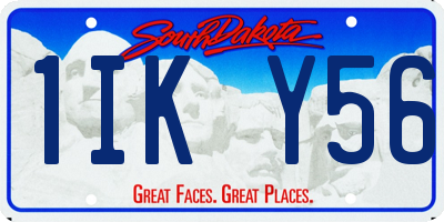 SD license plate 1IKY56