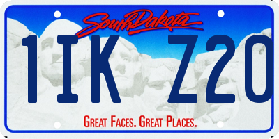 SD license plate 1IKZ20