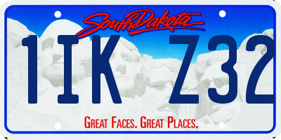 SD license plate 1IKZ32