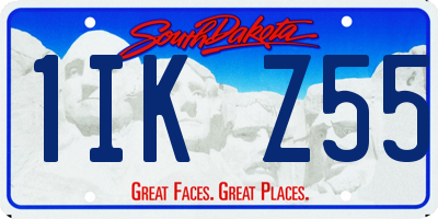 SD license plate 1IKZ55