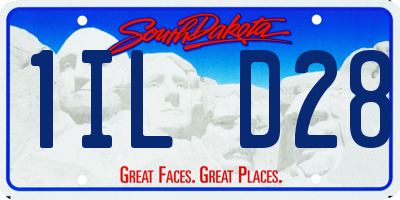 SD license plate 1ILD28