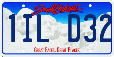 SD license plate 1ILD32