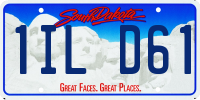 SD license plate 1ILD61