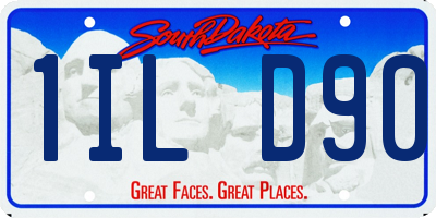 SD license plate 1ILD90