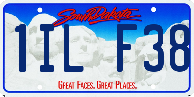 SD license plate 1ILF38