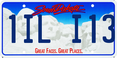 SD license plate 1ILI13