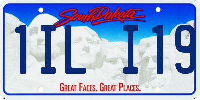 SD license plate 1ILI19