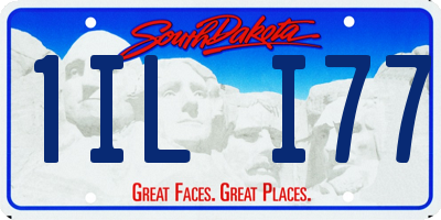 SD license plate 1ILI77