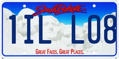 SD license plate 1ILL08