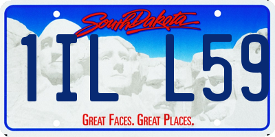 SD license plate 1ILL59