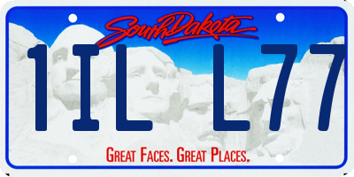 SD license plate 1ILL77