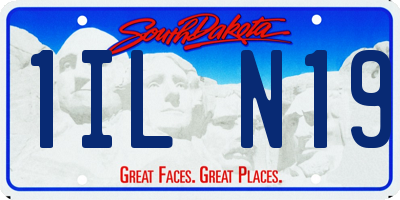 SD license plate 1ILN19