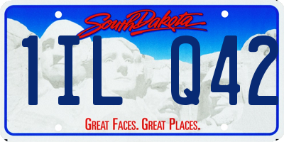 SD license plate 1ILQ42