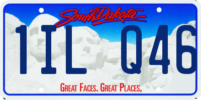 SD license plate 1ILQ46