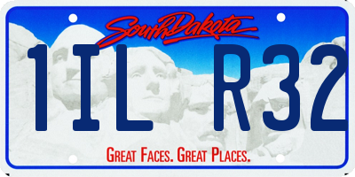 SD license plate 1ILR32