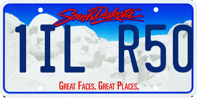 SD license plate 1ILR50