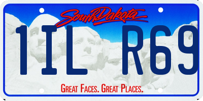 SD license plate 1ILR69