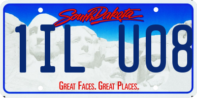SD license plate 1ILU08