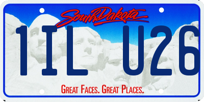 SD license plate 1ILU26