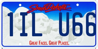 SD license plate 1ILU66