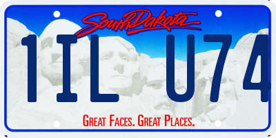 SD license plate 1ILU74