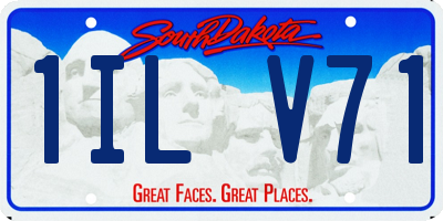 SD license plate 1ILV71